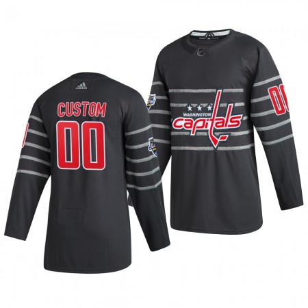 Washington Capitals Personalizado Grijs Adidas 2020 NHL All-Star Authentic Shirt - Mannen